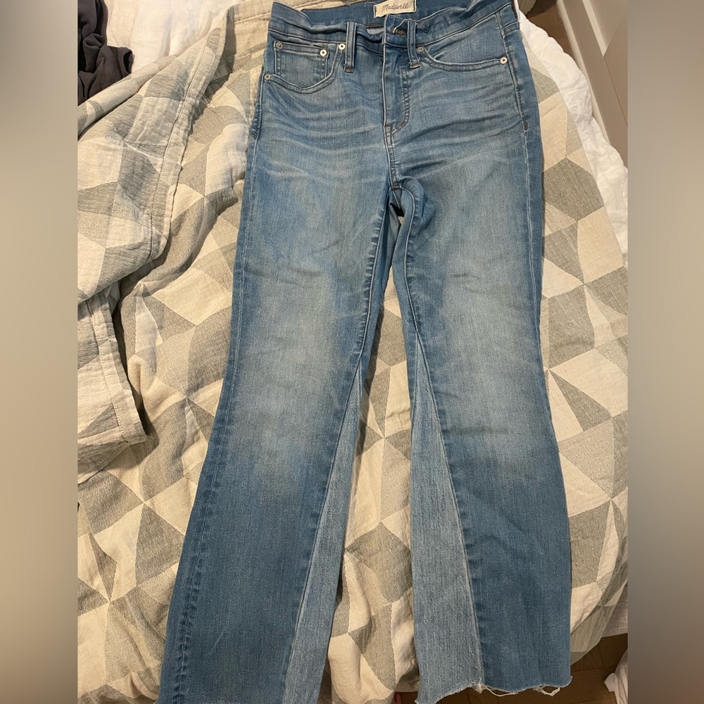 Madewell Demi Boot Crop denim